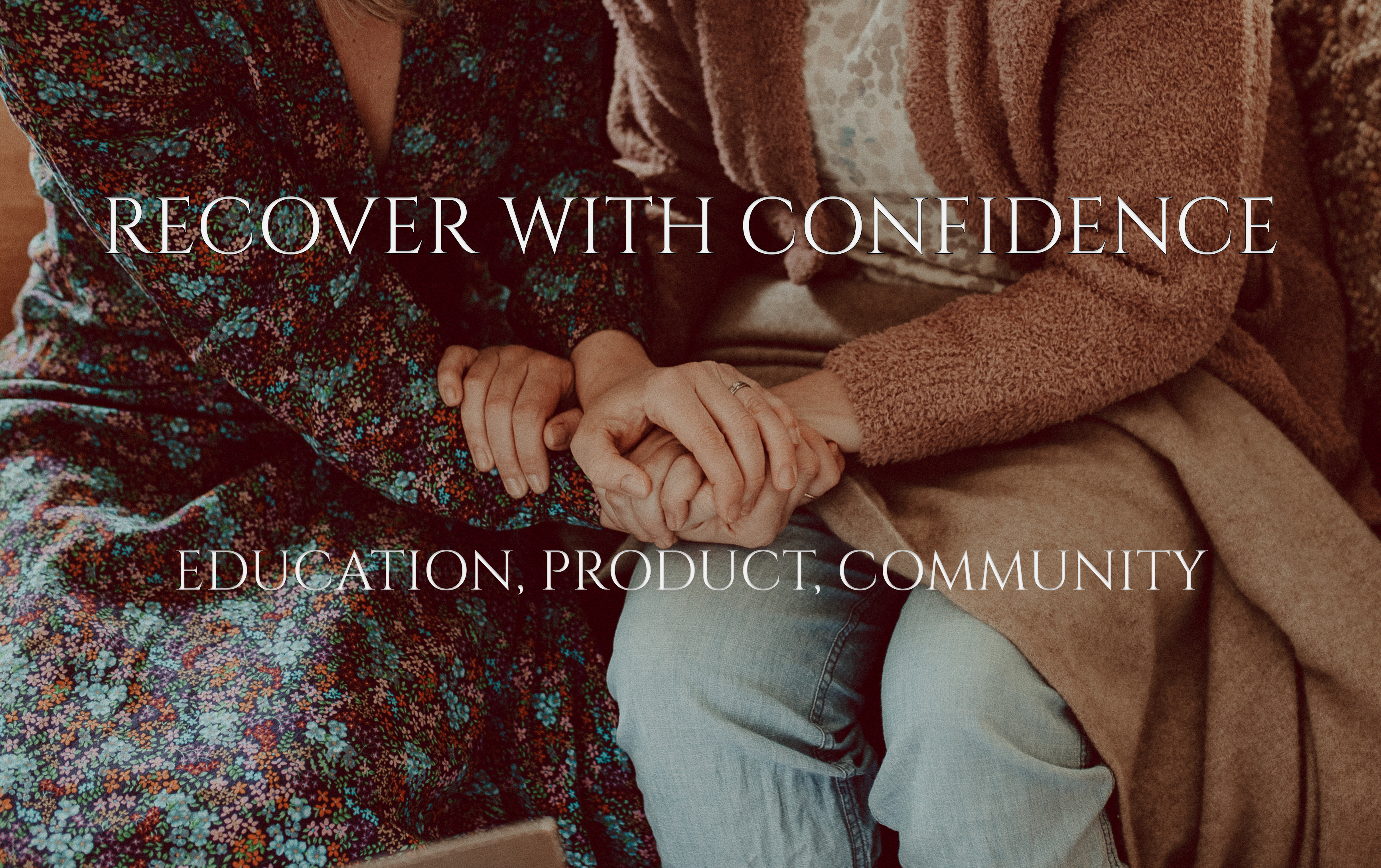 A woman supporting her friend as she prepares for surgical recovery